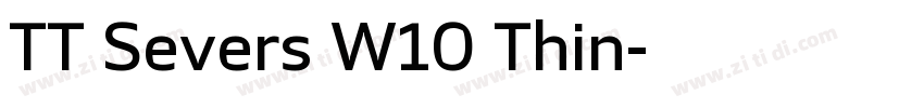 TT Severs W10 Thin字体转换